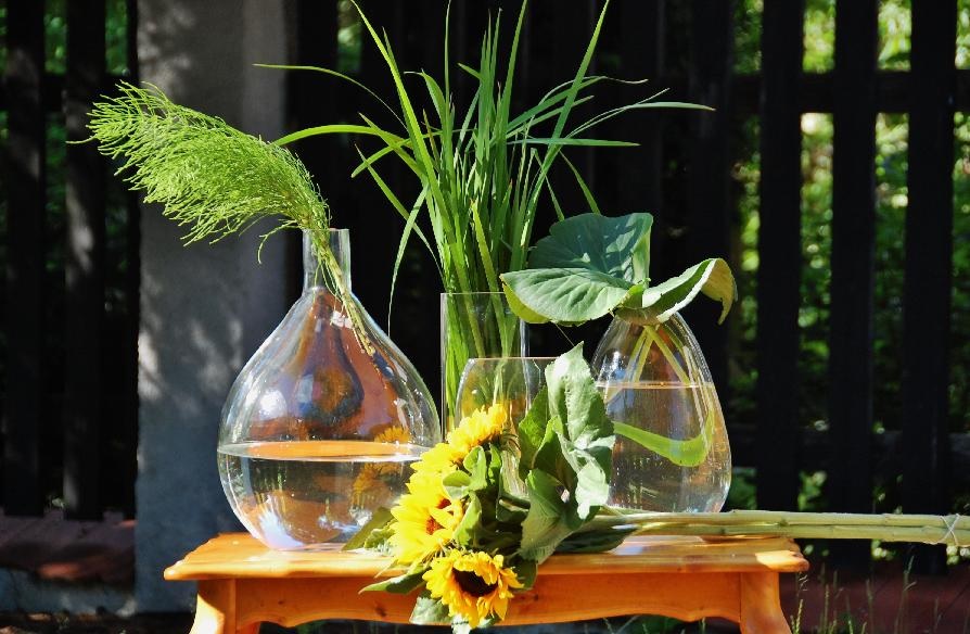 wazony szklane do kwiatów