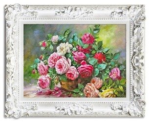 Obraz "Roze" ręcznie malowany 75x95cm