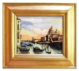 Obraz "Wenecja" ręcznie malowany 43x48cm