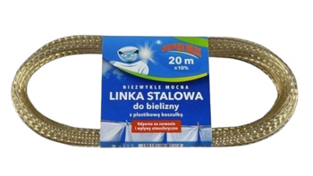 Sznurek Stalowy na Pranie 20m Linka na pranie