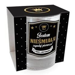 Szklanka do napojów Gold 200 ml "Jestem nieśmiały"