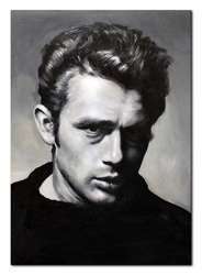 Obraz ręcznie malowany. Płótno na blejtramie. James Dean  50x70cm