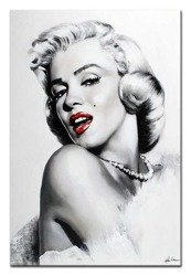 Obraz ręcznie malowany. Płótno na blejtramie. Marilyn Monroe  60x90cm