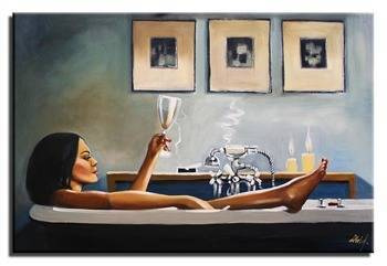 Obraz "Jack Vettriano" ręcznie malowany 60x90cm