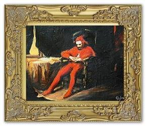 Obraz - Jan Matejko - olejny, ręcznie malowany 27x32cm