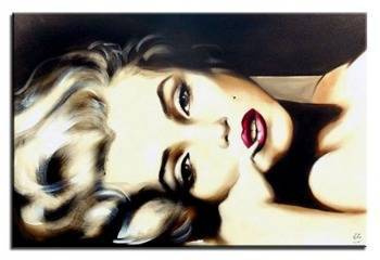 Obraz ręcznie malowany. Płótno na blejtramie. Marilyn Monroe  60x90cm