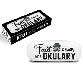 Etui na okulary Facet z klasą nosi okulary