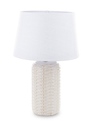 Lampa stołowa biała ceramiczna H: 44 cm