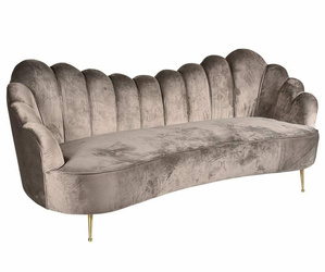 Glamour Sofa 4 mokka