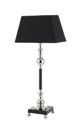 Lampa stojąca metalowa czarna 60x29x15,5 cm