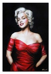 Obraz ręcznie malowany. Płótno na blejtramie. Marilyn Monroe  60x90cm