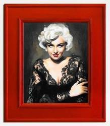 Obraz ręcznie malowany. Płótno w ramie. Marilyn Monroe  55x65cm