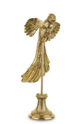 Figurka złota papuga na stojaku wys. 50 cm