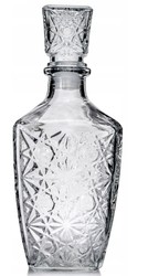 Karafka szklana Zdobiona 0,85 L Na Whisky  Wodę