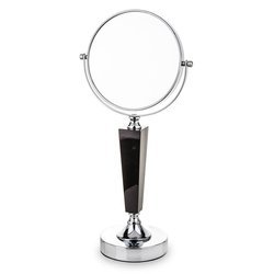 Lustro kosmetyczne lustro stojące srebrne H:42.5cm