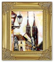Obraz - Wrocław - olejny, ręcznie malowany 27x37cm