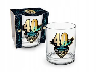 ROYAL Urodziny 40 LAT Szklanka do whisky 270 ml