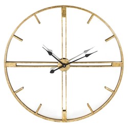 Zegar Dekoracyjny ścienny Złoty 76x76 cm
