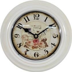 Zegar ścienny Prowansalski w Kwiaty 21 cm