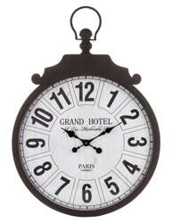 Zegar wiszący metalowy czarno-biały średnica:72cm